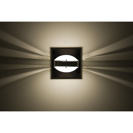Besa Lighting Optos Wall Sconce, Frost/Frost, Chrome Finish, 1x40W Halogen OPTOS1W-FRFR-CR